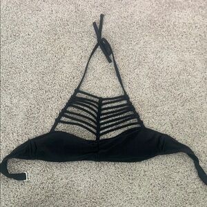 Black Strappy Bikini Top